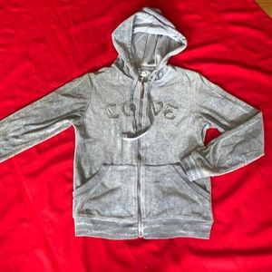 Grey Zipper Hoodie